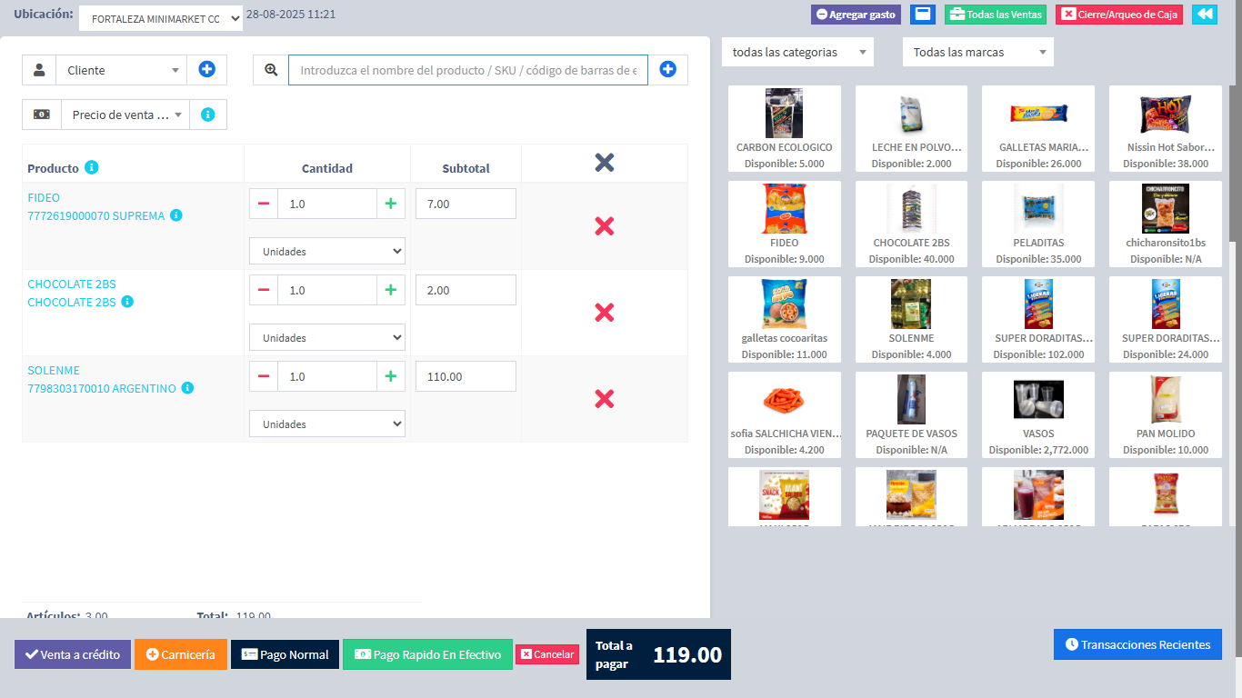 POS sistema de ventas